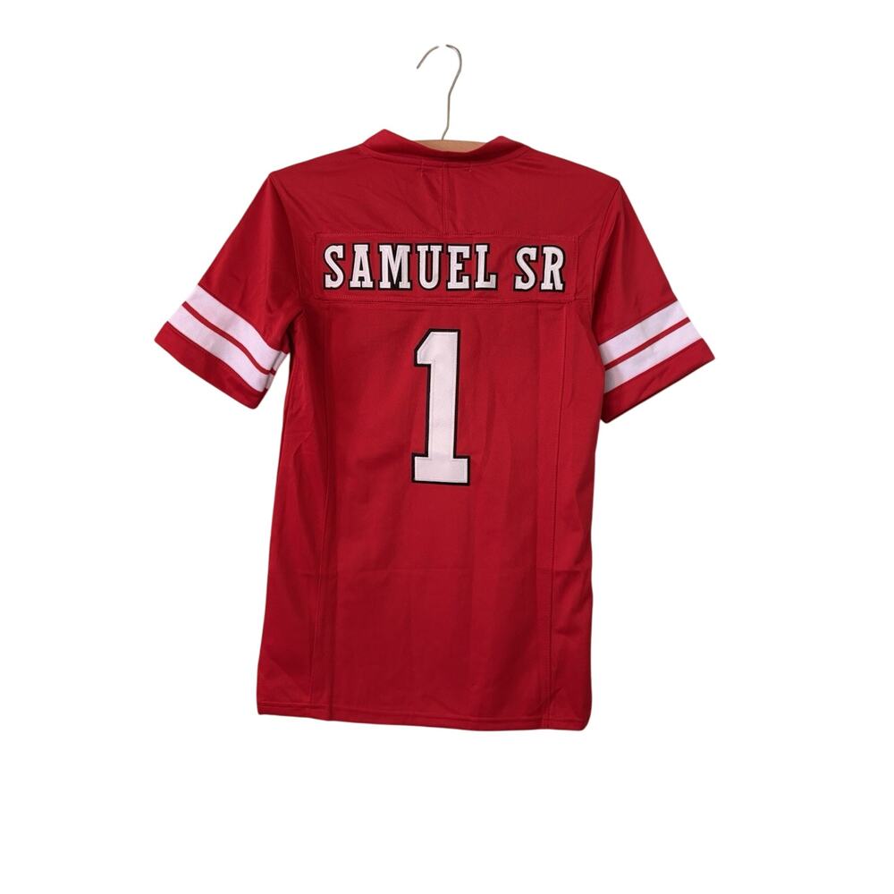 Shxinet Samuel Sr. #1 Jersey Youth Lg Home Red San Francisco 49ers